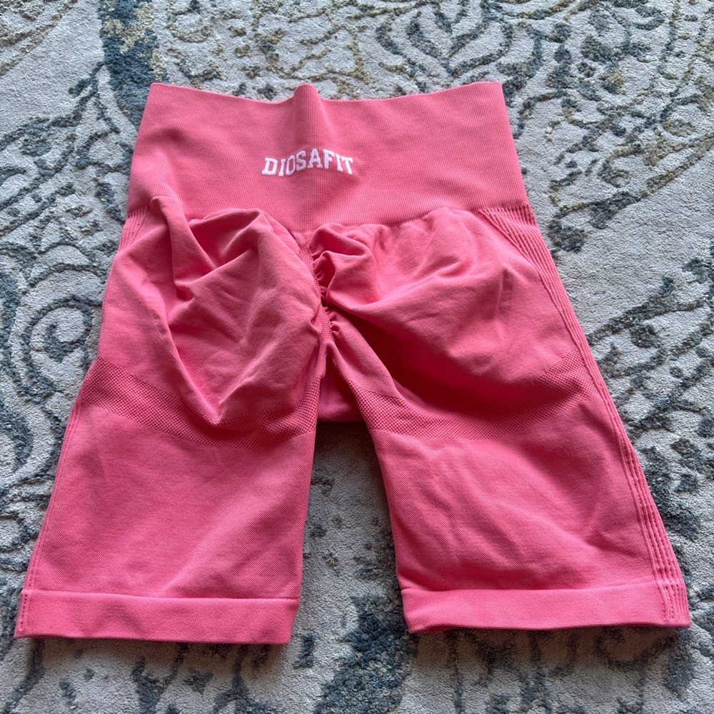 Gymshark Pink High-Rise Athletic Shorts